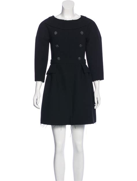 Chanel Black Wool Dress 